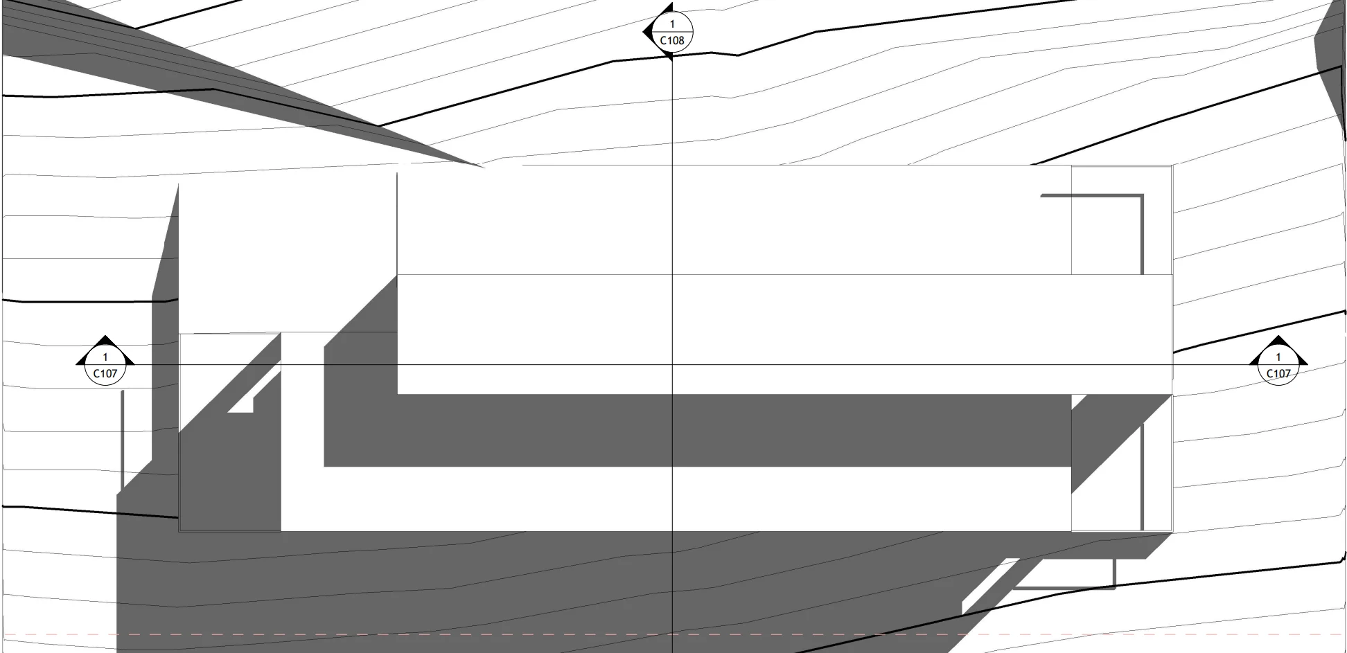Digital Building Study — Revit Grayscale Floor/site Plan, image 2