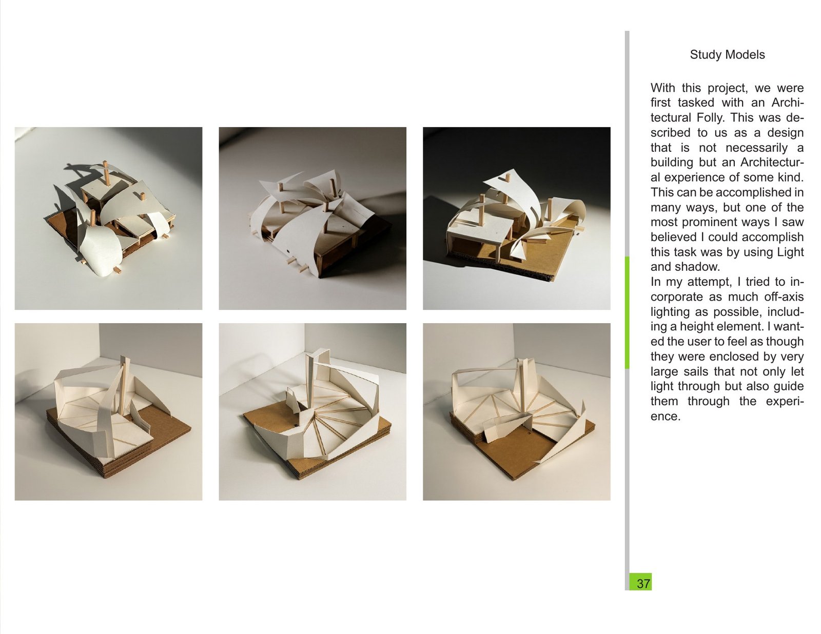 Original portfolio sheet 37